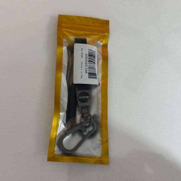 Dodge Ram Key Fob Keychain in Black Leather NWT - Picture 4 of 4